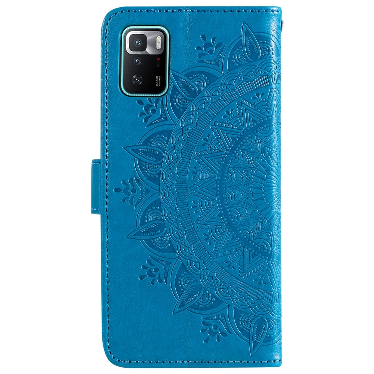For Xiaomi Poco X3 GT Totem Flower Embossed Horizontal Flip Phone Leather Case with Holder & Card Slots & Wallet
