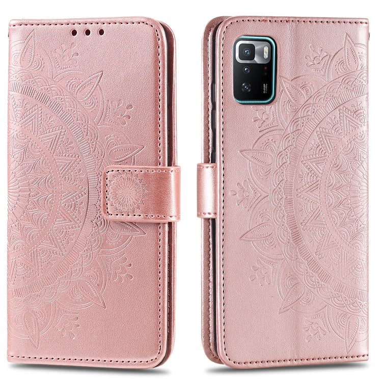 For Xiaomi Poco X3 GT Totem Flower Embossed Horizontal Flip Phone Leather Case with Holder & Card Slots & Wallet