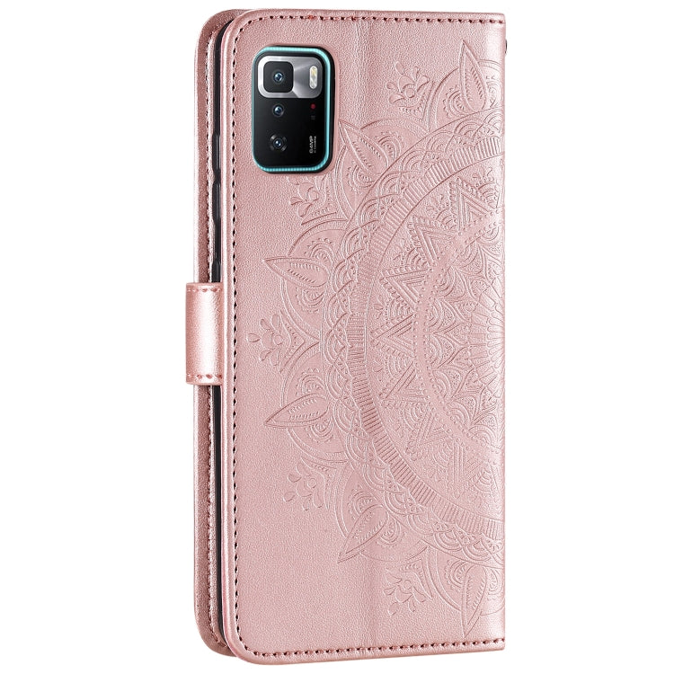 For Xiaomi Poco X3 GT Totem Flower Embossed Horizontal Flip Phone Leather Case with Holder & Card Slots & Wallet