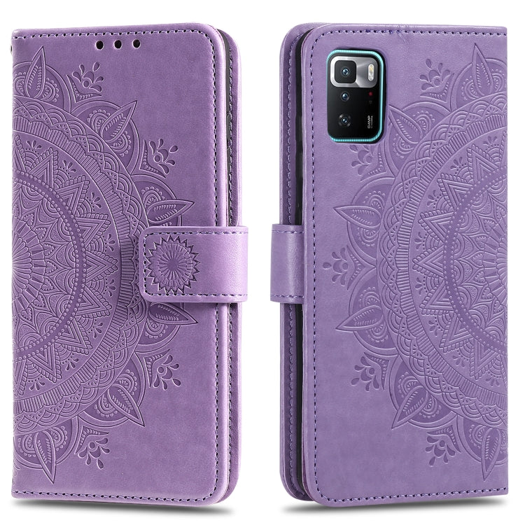 For Xiaomi Poco X3 GT Totem Flower Embossed Horizontal Flip Phone Leather Case with Holder & Card Slots & Wallet