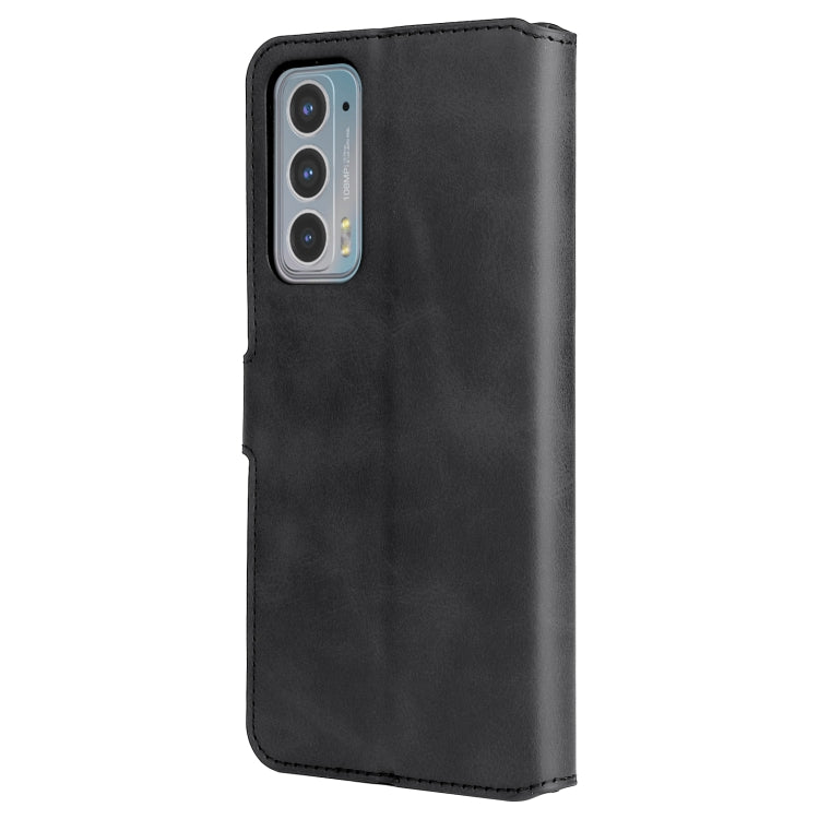 For Motorola Moto Edge 20 Classic Calf Texture Horizontal Flip Phone Leather Case