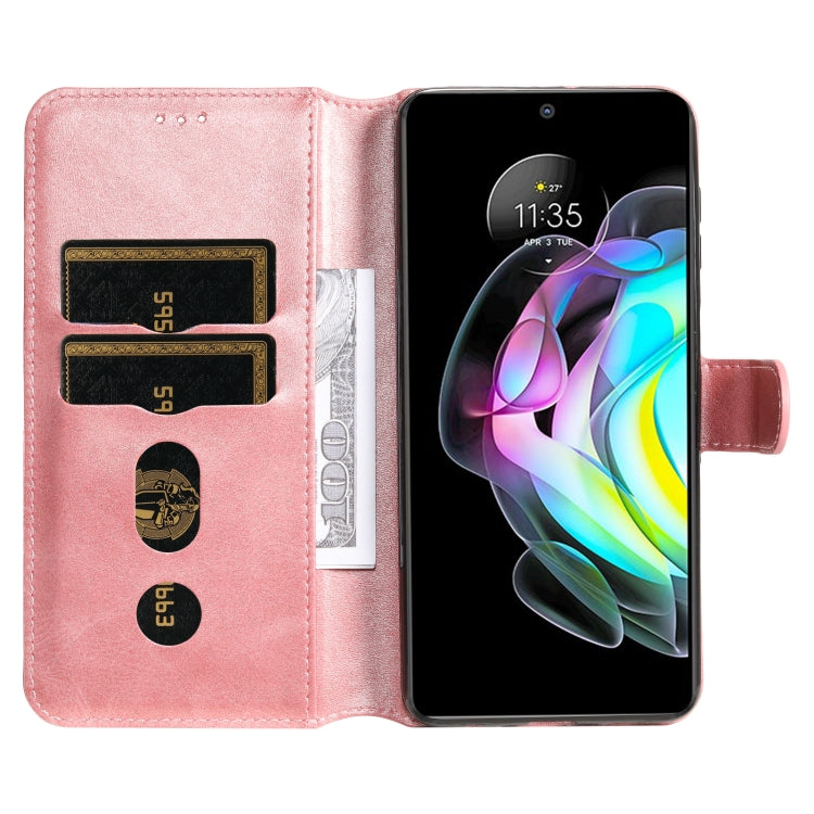 For Motorola Moto Edge 20 Classic Calf Texture Horizontal Flip Phone Leather Case