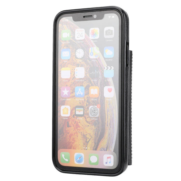 For iPhone XR Zipper Wallet Bag PU Back Cover Shockrpoof Phone Case with Holder & Card Slots & Wallet For iPhone  XR