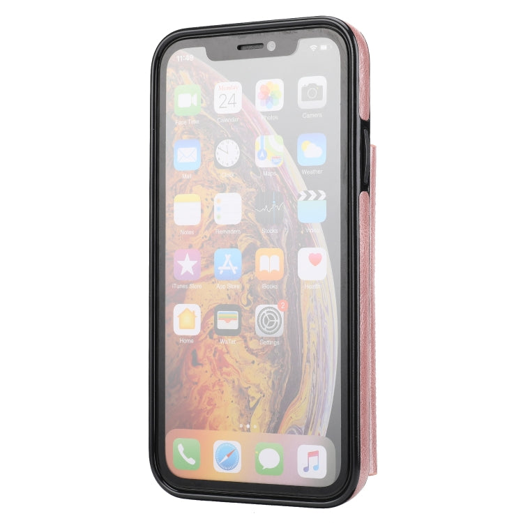For iPhone XR Zipper Wallet Bag PU Back Cover Shockrpoof Phone Case with Holder & Card Slots & Wallet For iPhone  XR
