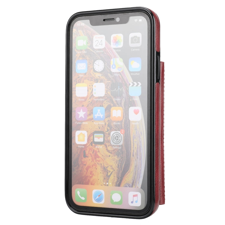 For iPhone XR Zipper Wallet Bag PU Back Cover Shockrpoof Phone Case with Holder & Card Slots & Wallet For iPhone  XR