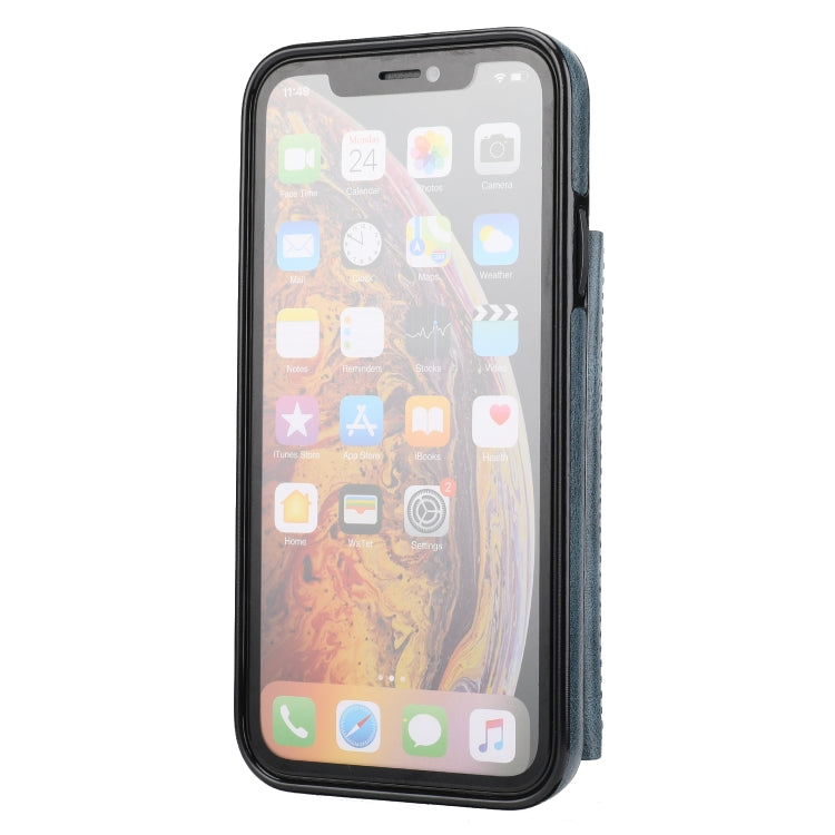 For iPhone XR Zipper Wallet Bag PU Back Cover Shockrpoof Phone Case with Holder & Card Slots & Wallet For iPhone  XR