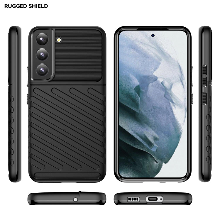 For Samsung Galaxy S22+ 5G Thunderbolt Shockproof TPU Soft Phone Case