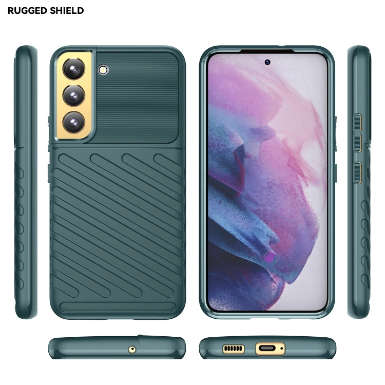 For Samsung Galaxy S22+ 5G Thunderbolt Shockproof TPU Soft Phone Case