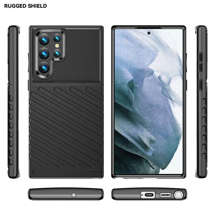 For Samaung Galaxy S22 Ultra 5G Thunderbolt Shockproof TPU Soft Phone Case