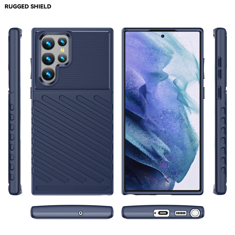 For Samaung Galaxy S22 Ultra 5G Thunderbolt Shockproof TPU Soft Phone Case