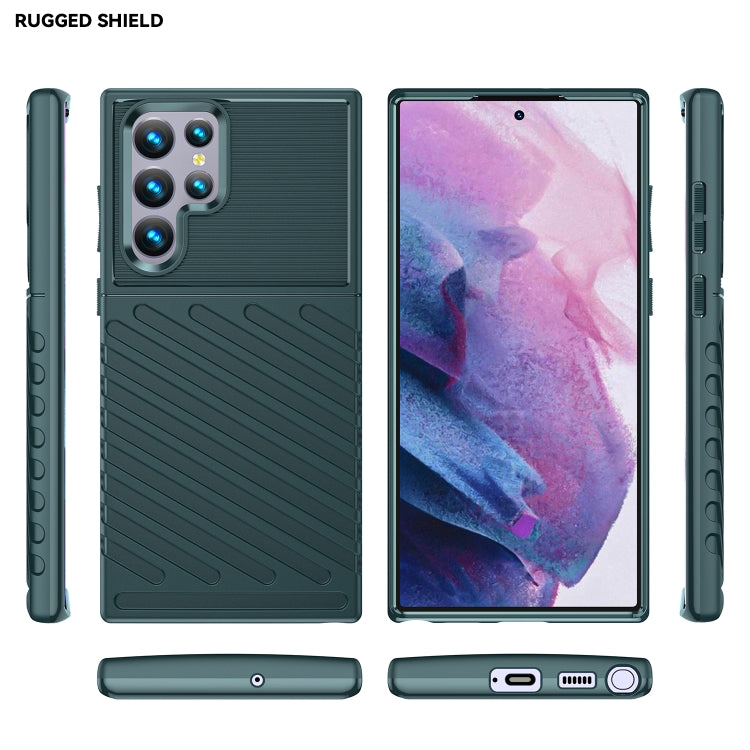 For Samaung Galaxy S22 Ultra 5G Thunderbolt Shockproof TPU Soft Phone Case