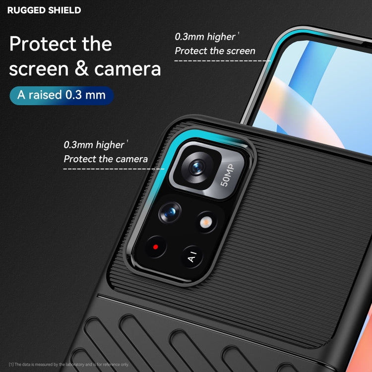 For Xiaomi Redmi Note 11 5G Thunderbolt Shockproof TPU Soft Phone Case