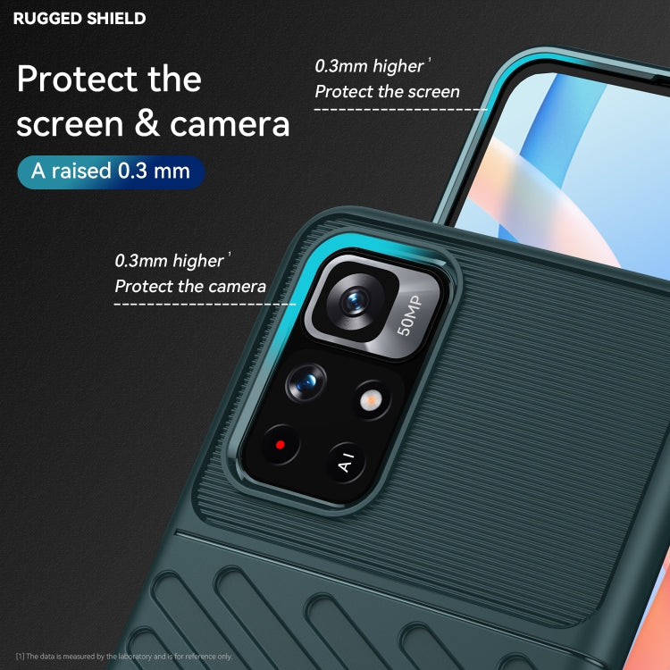 For Xiaomi Redmi Note 11 5G Thunderbolt Shockproof TPU Soft Phone Case