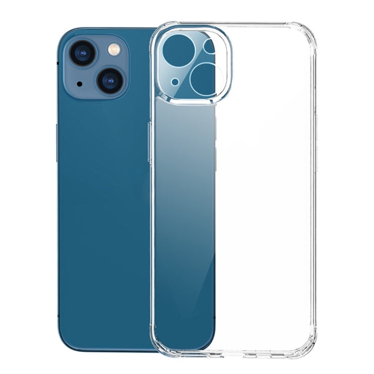 For iPhone 13 mini 0.4mm Ultra-thin Transparent Crystal Diamond Tempered Glass Phone Case