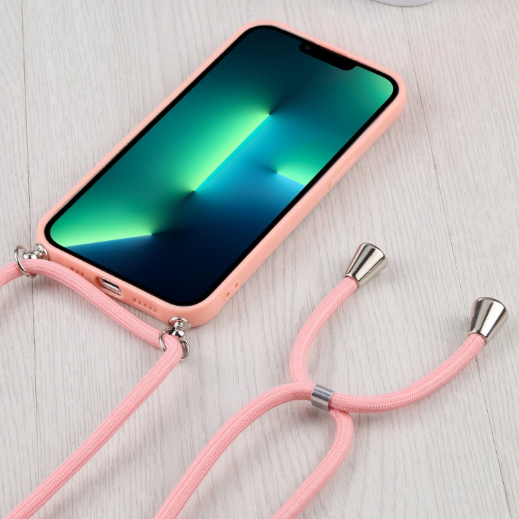 For iPhone 13 Pro Max Candy Transparent Phone Case with Lanyard