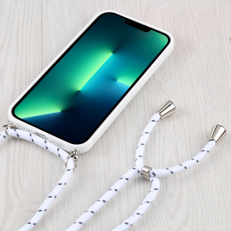 For iPhone 13 Pro Max Candy Transparent Phone Case with Lanyard