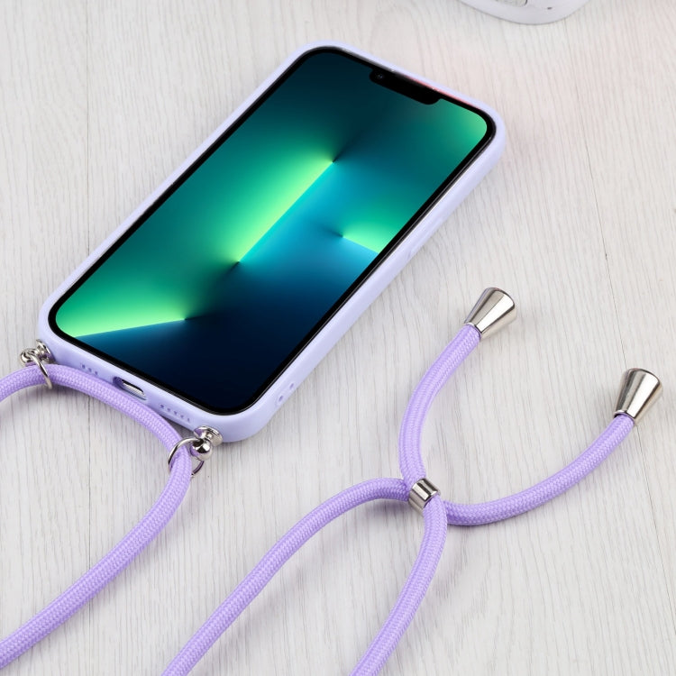 For iPhone 13 Pro Max Candy Transparent Phone Case with Lanyard