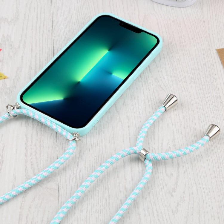 For iPhone 13 Pro Max Candy Transparent Phone Case with Lanyard