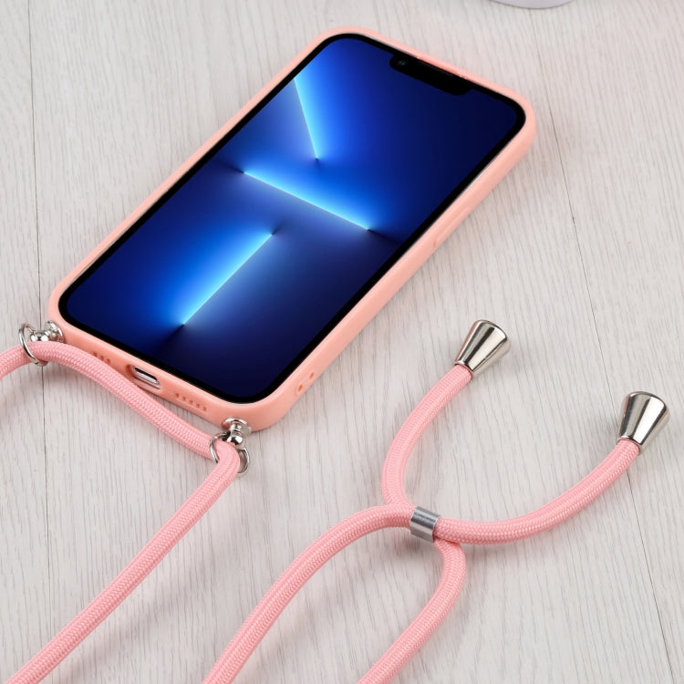 For iPhone 13 Pro Candy Transparent Phone Case with Lanyard
