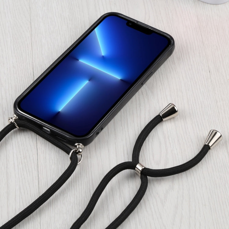 For iPhone 13 Pro Candy Transparent Phone Case with Lanyard
