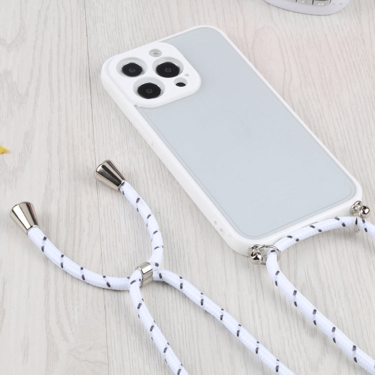 For iPhone 13 Pro Candy Transparent Phone Case with Lanyard