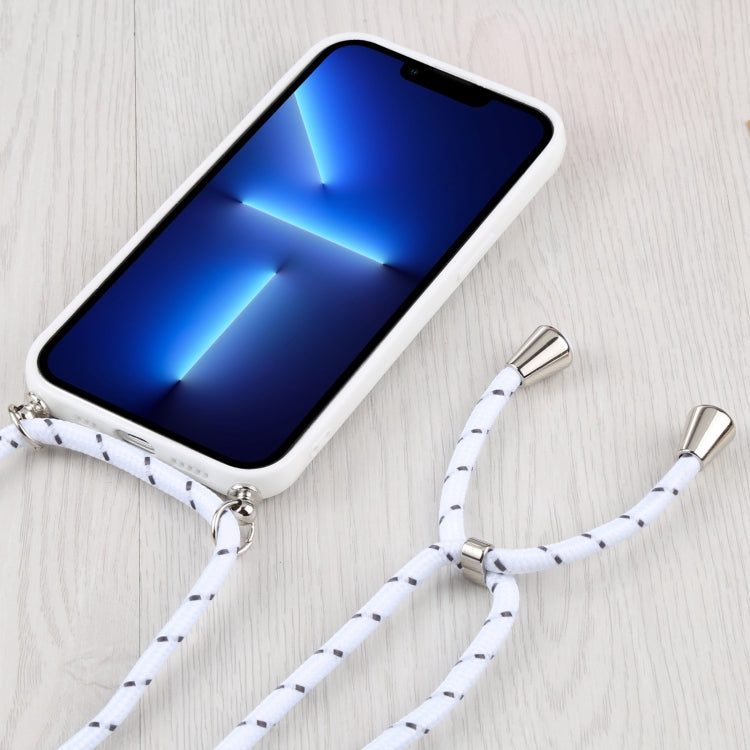 For iPhone 13 Pro Candy Transparent Phone Case with Lanyard