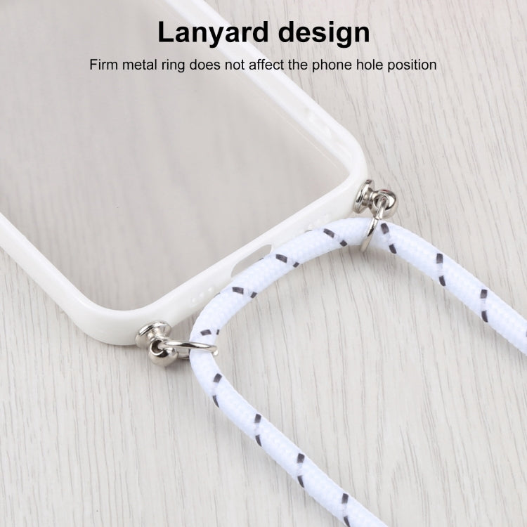 For iPhone 13 Pro Candy Transparent Phone Case with Lanyard
