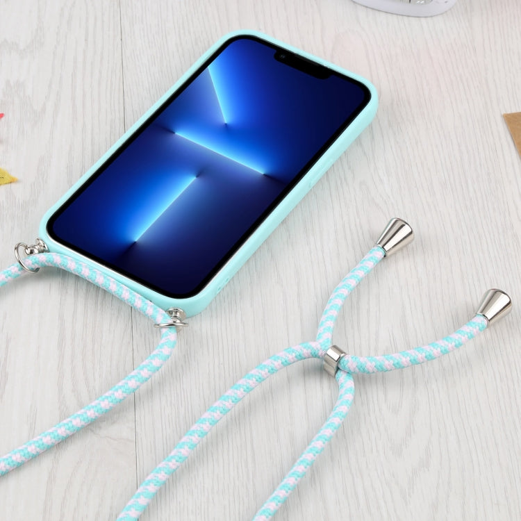For iPhone 13 Pro Candy Transparent Phone Case with Lanyard