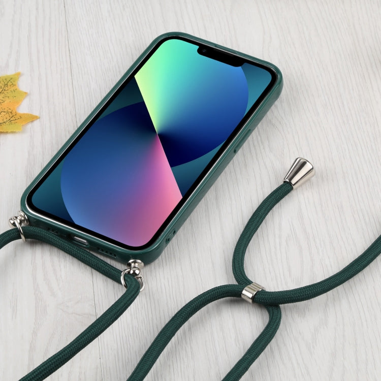 For iPhone 13 mini Candy Transparent Phone Case with Lanyard