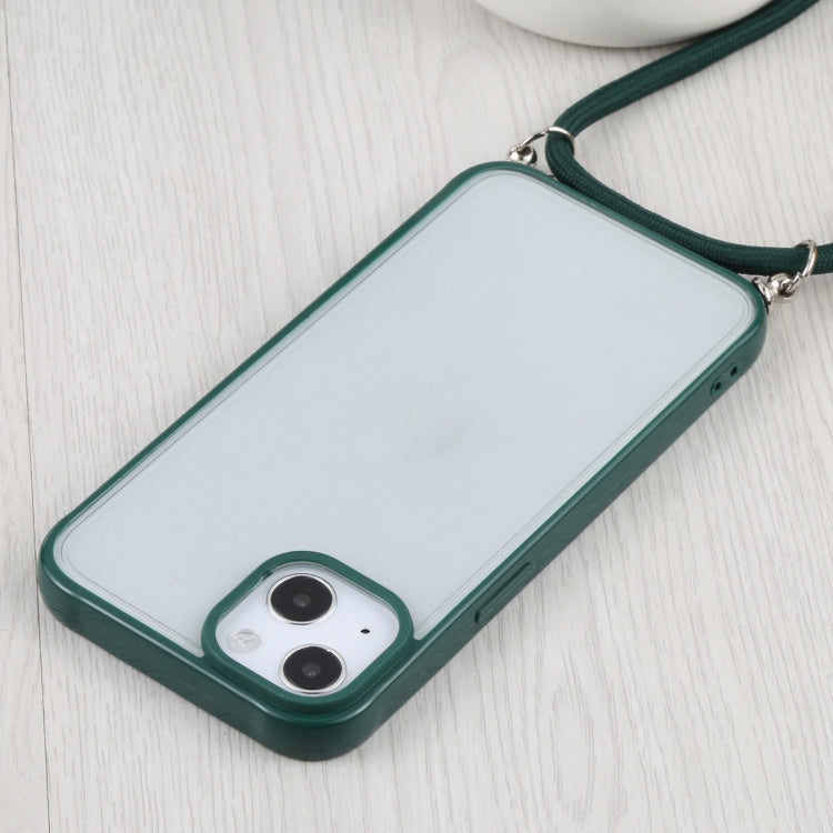 For iPhone 13 mini Candy Transparent Phone Case with Lanyard