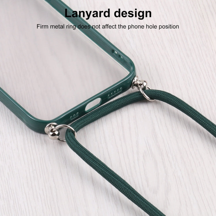 For iPhone 13 mini Candy Transparent Phone Case with Lanyard