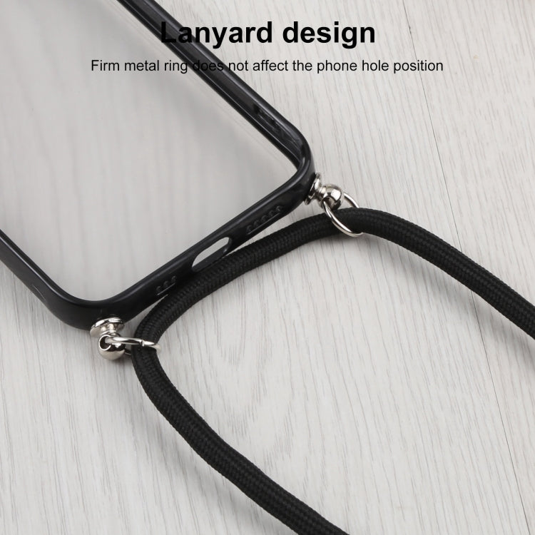 For iPhone 13 mini Candy Transparent Phone Case with Lanyard