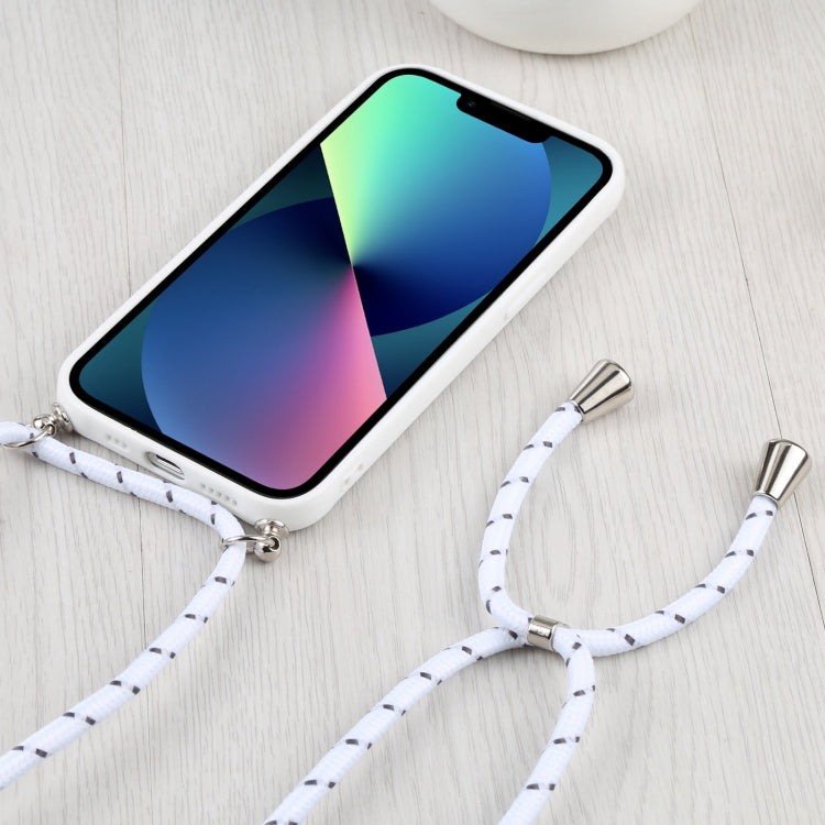For iPhone 13 mini Candy Transparent Phone Case with Lanyard