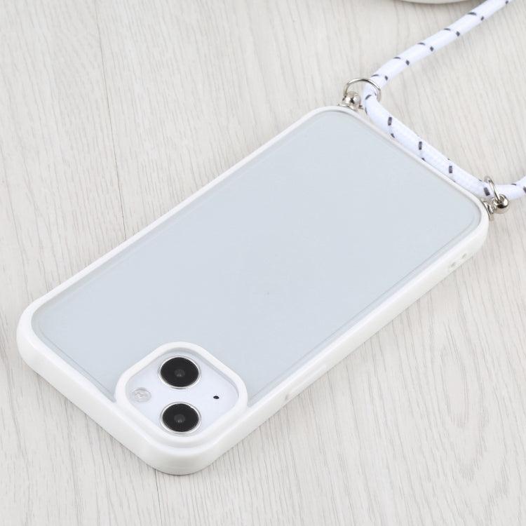 For iPhone 13 mini Candy Transparent Phone Case with Lanyard
