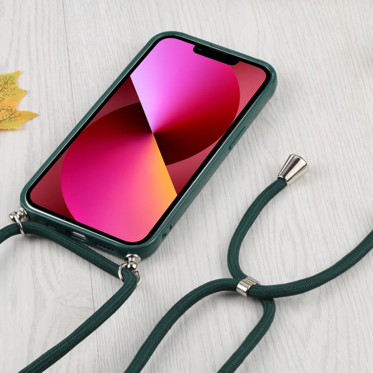 For iPhone 13 Candy Transparent Phone Case with Lanyard