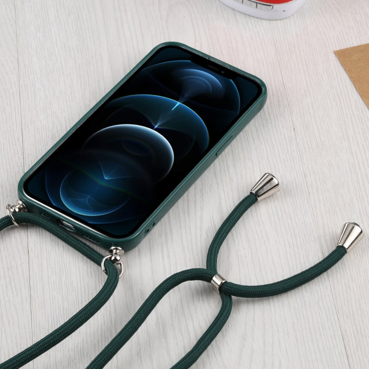 For iPhone 12 Pro Max Candy Transparent Phone Case with Lanyard
