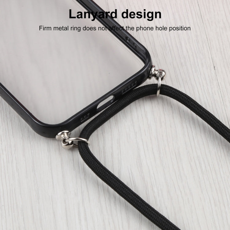 For iPhone 12 Pro Max Candy Transparent Phone Case with Lanyard