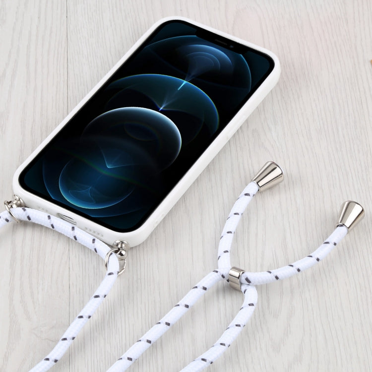 For iPhone 12 Pro Max Candy Transparent Phone Case with Lanyard