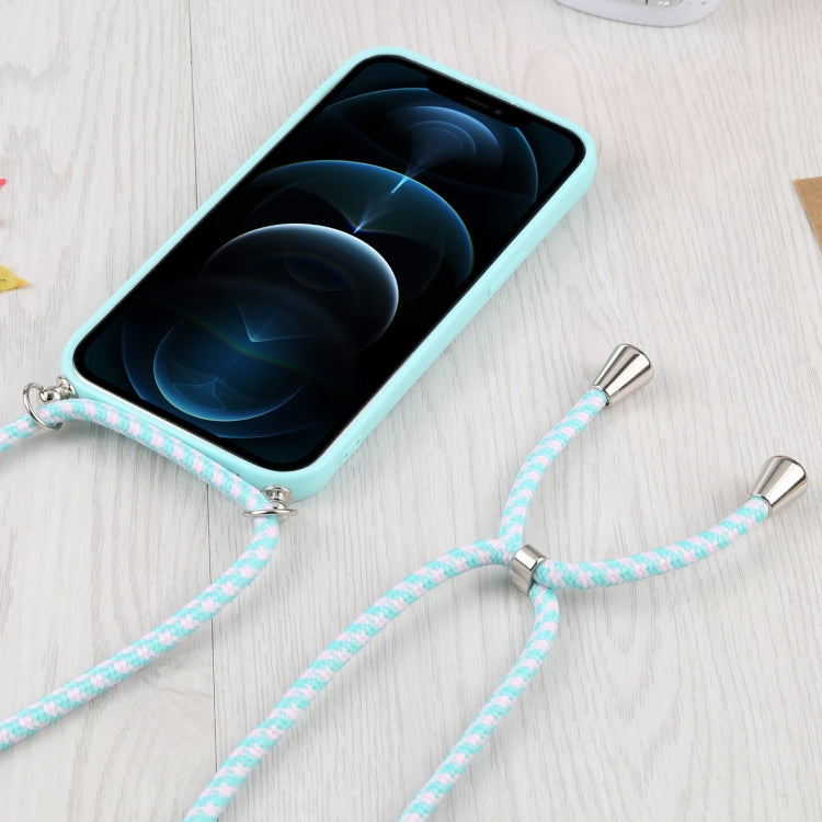 For iPhone 12 Pro Max Candy Transparent Phone Case with Lanyard