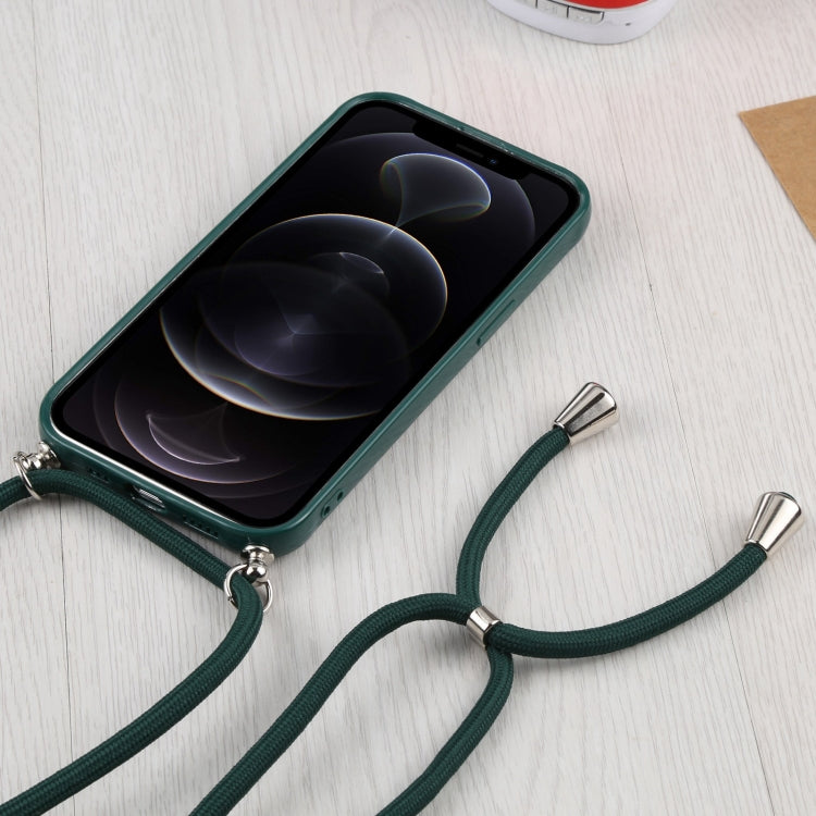 For iPhone 12 Pro Candy Transparent Phone Case with Lanyard
