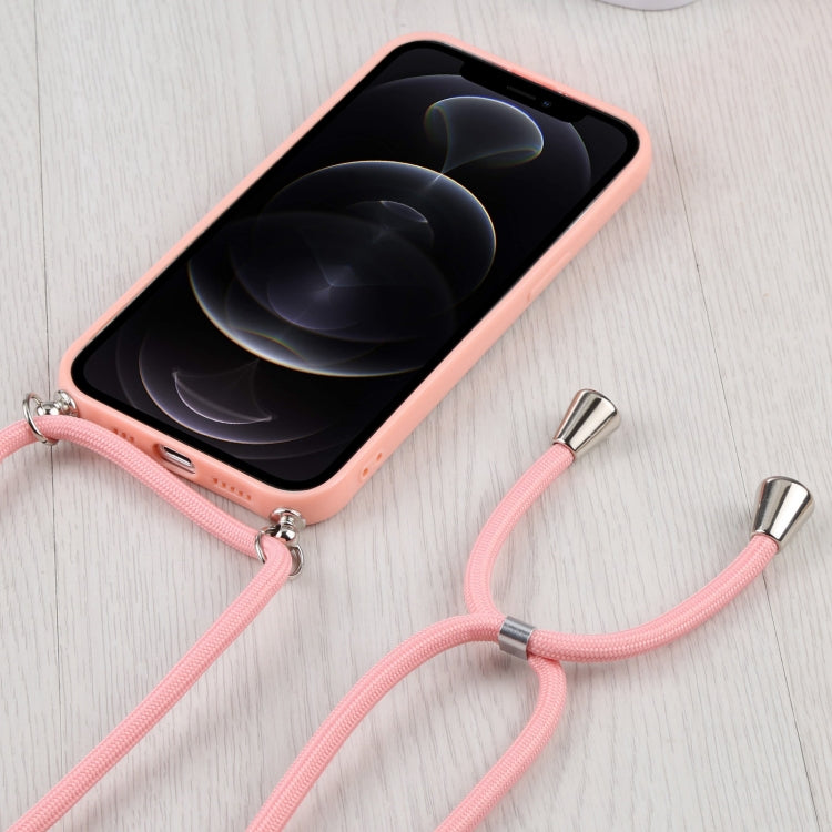 For iPhone 12 Pro Candy Transparent Phone Case with Lanyard