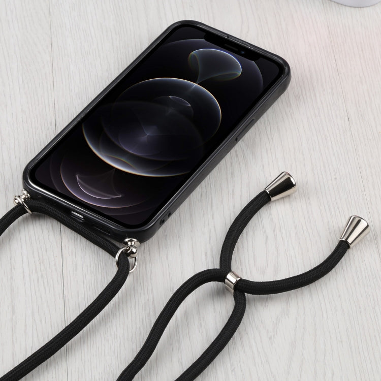 For iPhone 12 Pro Candy Transparent Phone Case with Lanyard