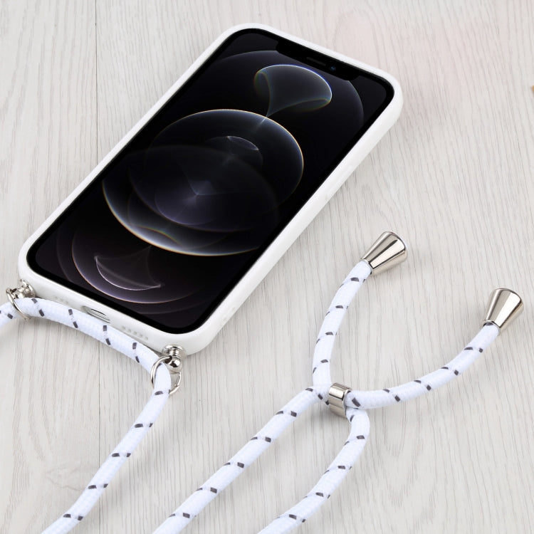For iPhone 12 Pro Candy Transparent Phone Case with Lanyard