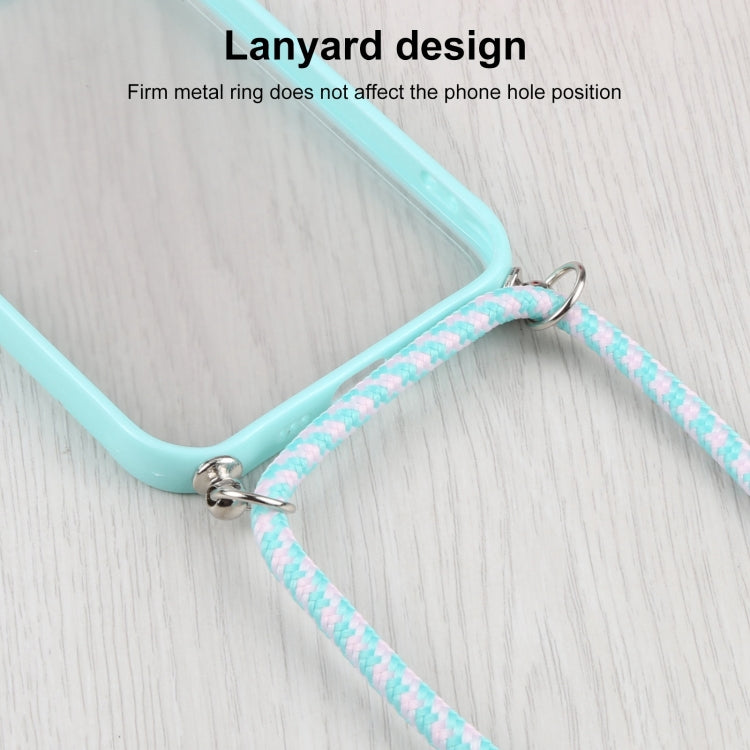 For iPhone 12 Pro Candy Transparent Phone Case with Lanyard