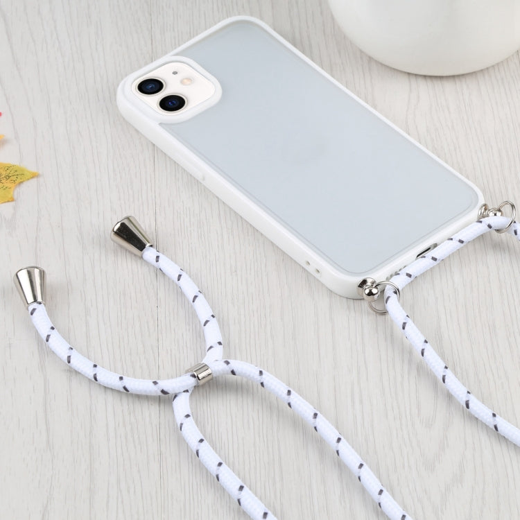For iPhone 12 Candy Transparent Phone Case with Lanyard