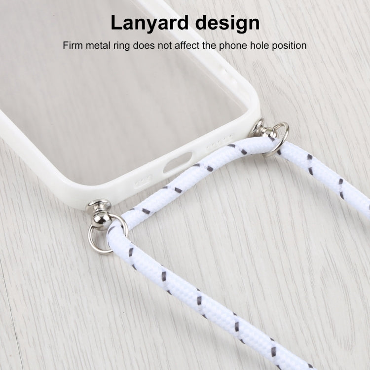 For iPhone 12 Candy Transparent Phone Case with Lanyard