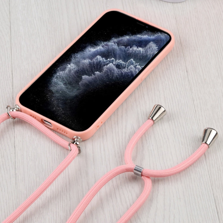 For iPhone 11 Pro Candy Transparent Phone Case with Lanyard