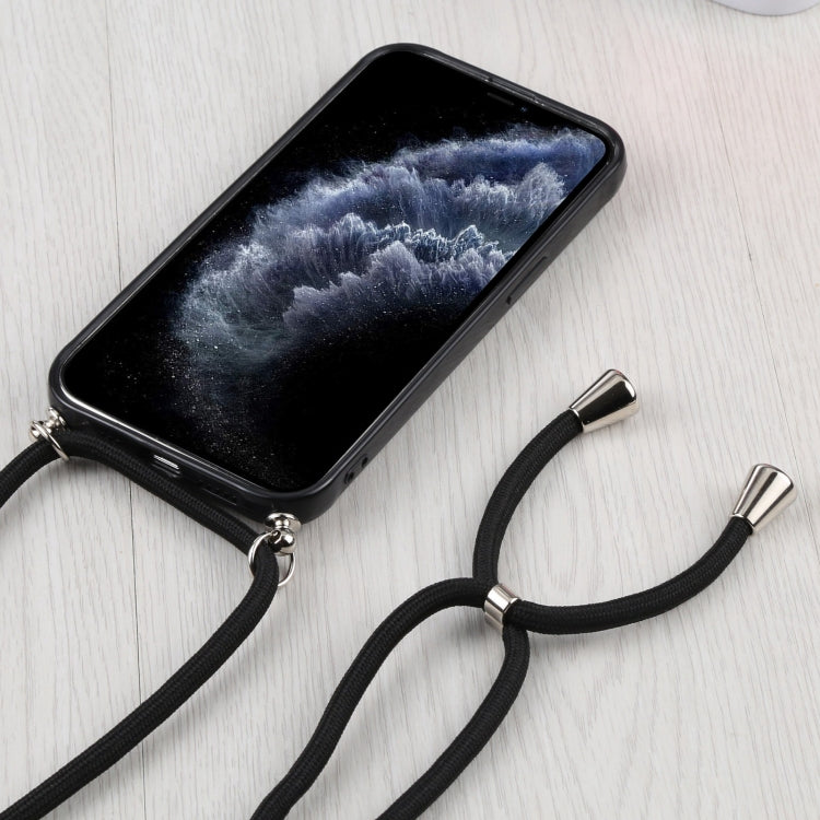 For iPhone 11 Pro Candy Transparent Phone Case with Lanyard