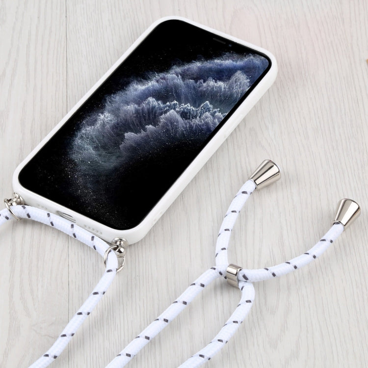For iPhone 11 Pro Candy Transparent Phone Case with Lanyard