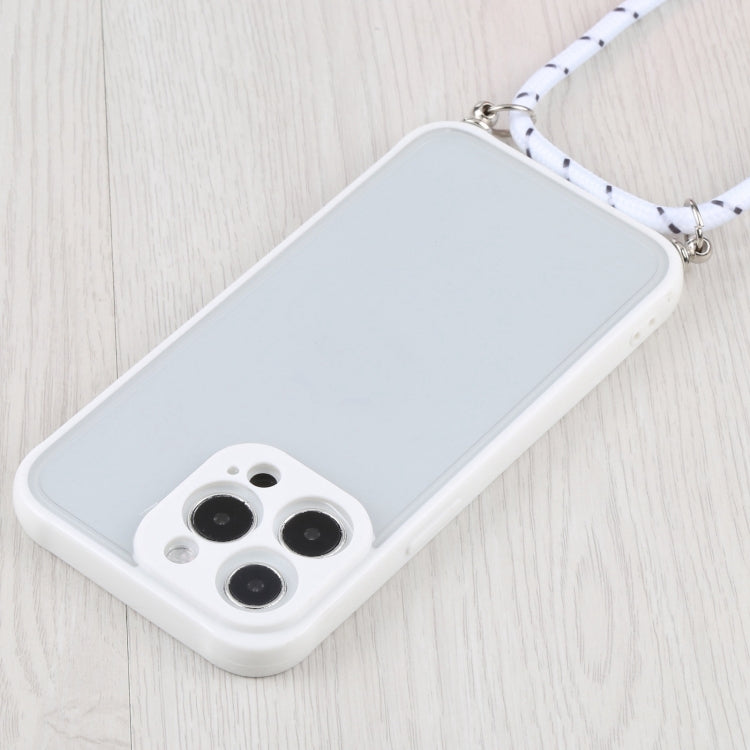 For iPhone 11 Pro Candy Transparent Phone Case with Lanyard